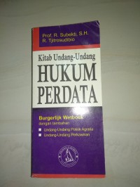 Kitab undang-undang hukum perdata